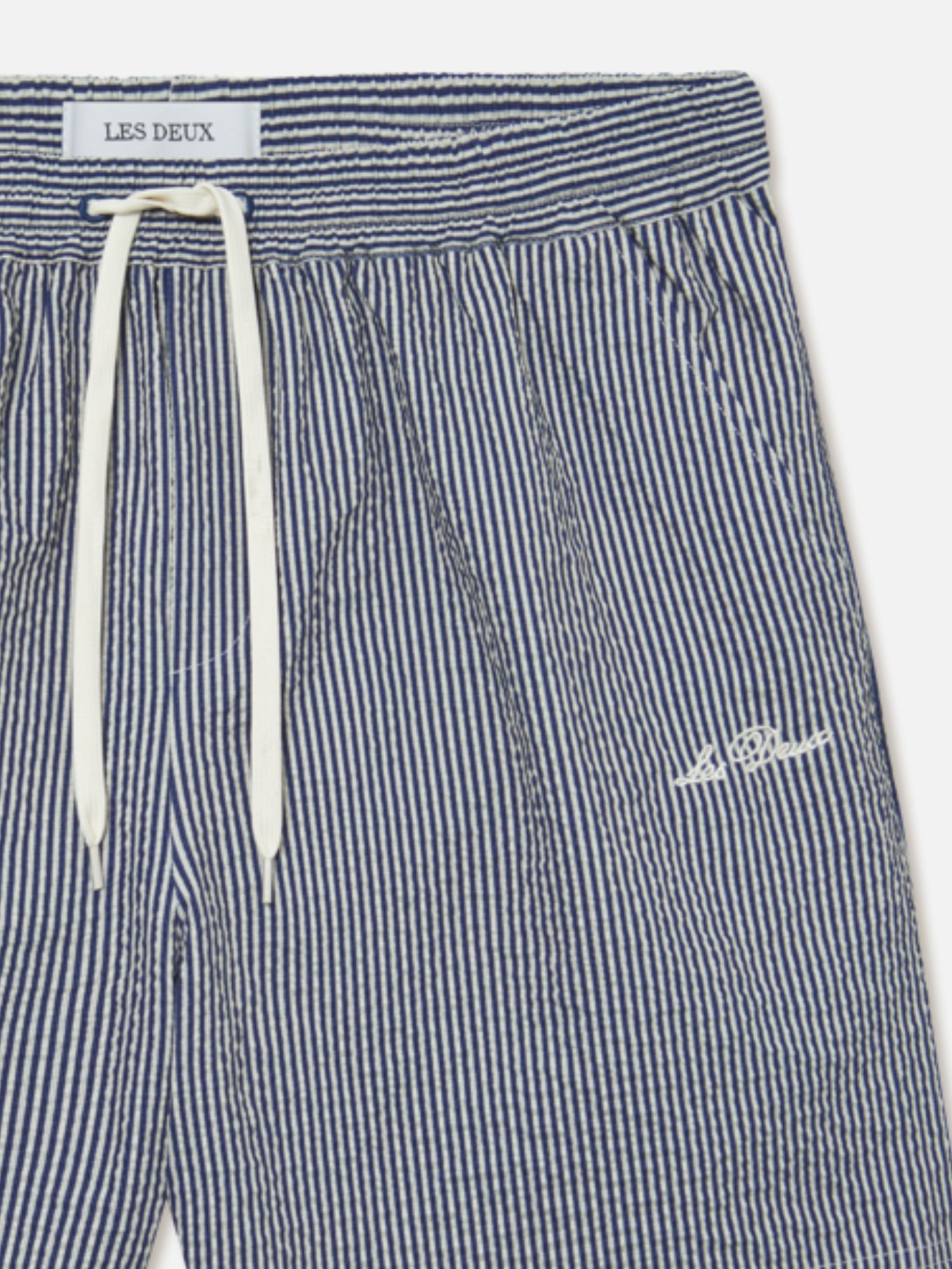 Les Deux Stan Stripe Seersucker Swim Shorts