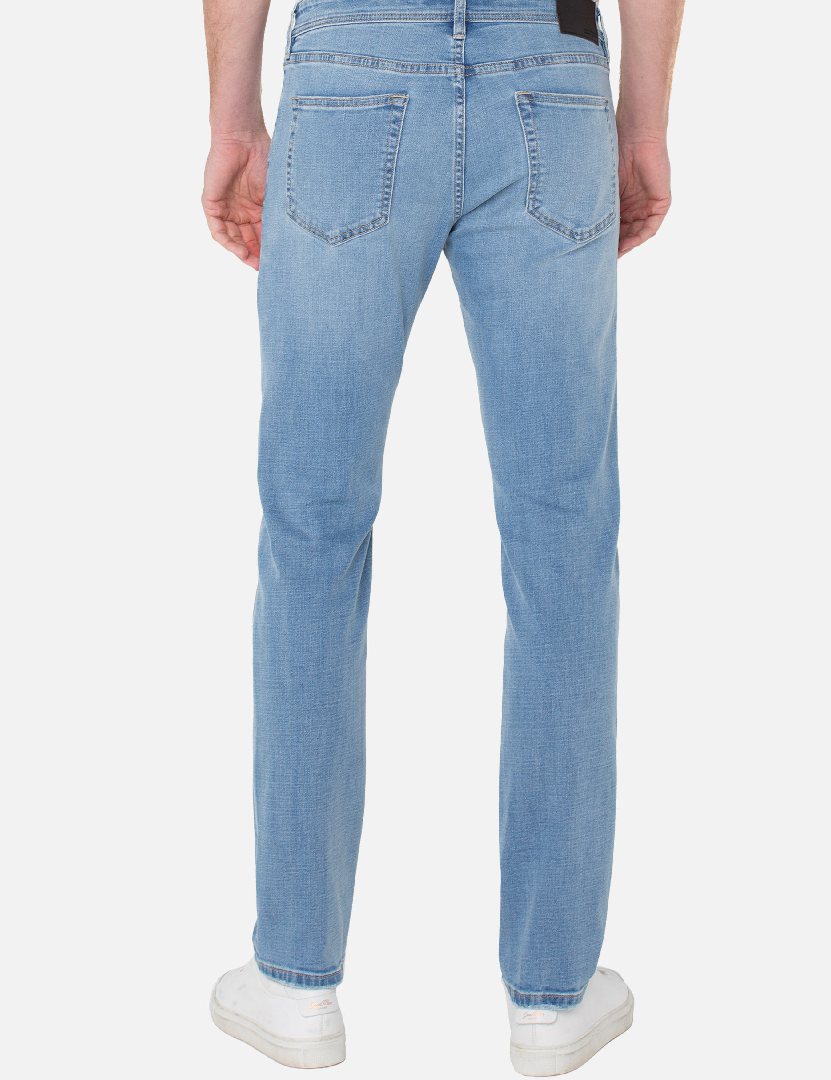Liverpool Kingston Modern Straight Jean Sonora Blue Denim Stretch Men’s Bottoms for Men Athens GA Georgia Kempt Menswear Store Near Me