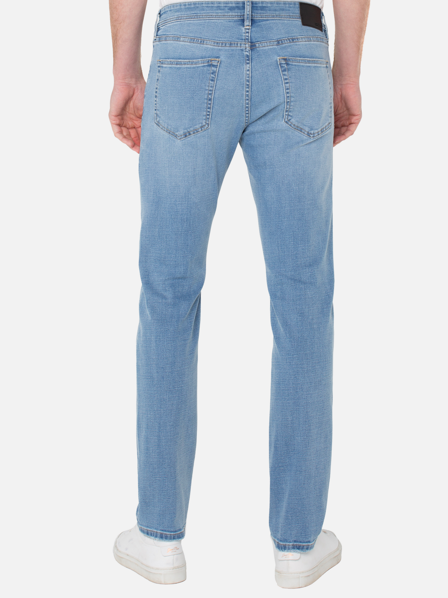 Liverpool Kingston Modern Straight Jean Sonora Blue Denim Stretch Men’s Bottoms for Men Athens GA Georgia Kempt Menswear Store Near Me