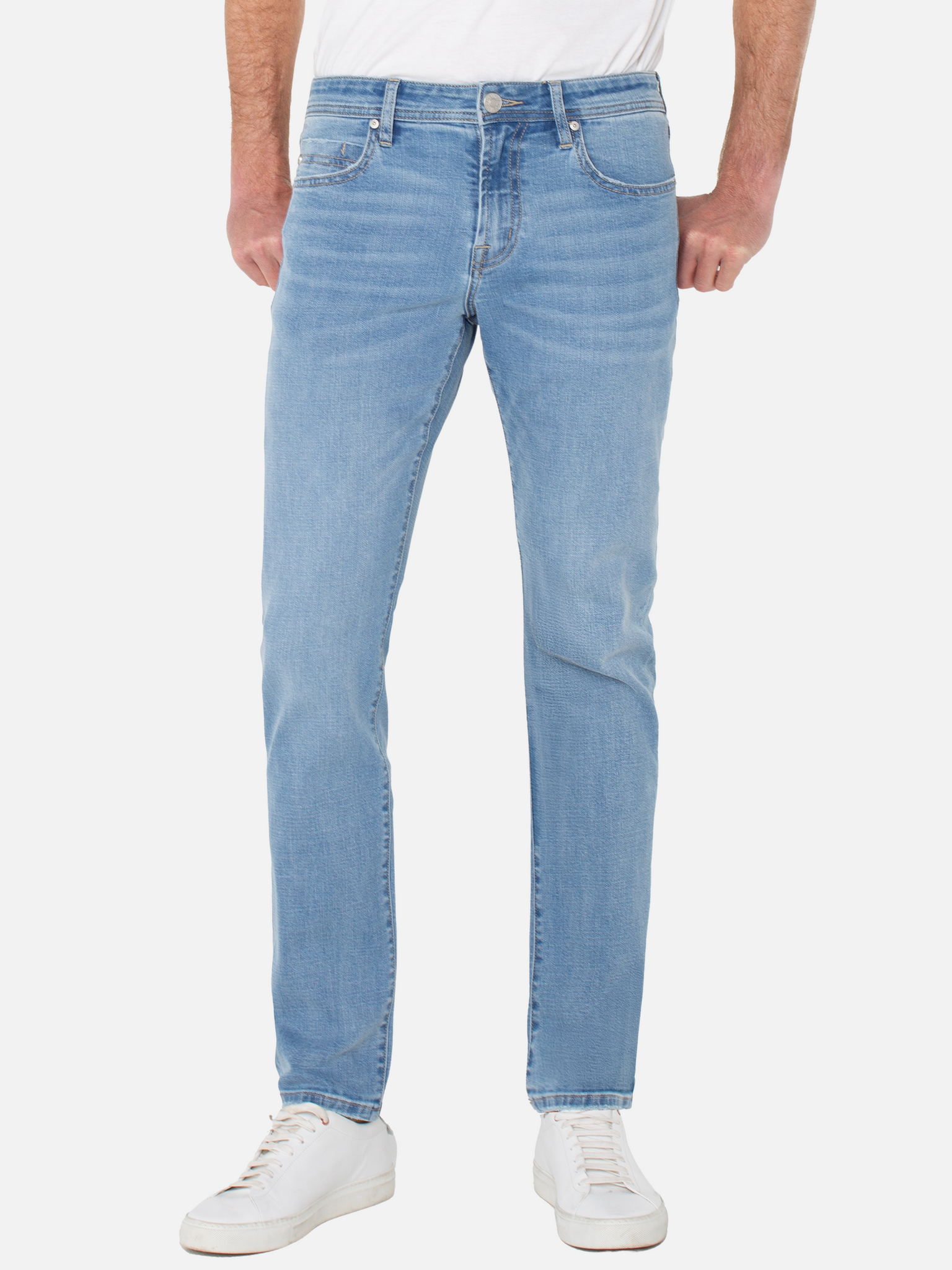 Liverpool Kingston Modern Straight Jean Sonora Blue Denim Stretch Men’s Bottoms for Men Athens GA Georgia Kempt Menswear Store Near Me