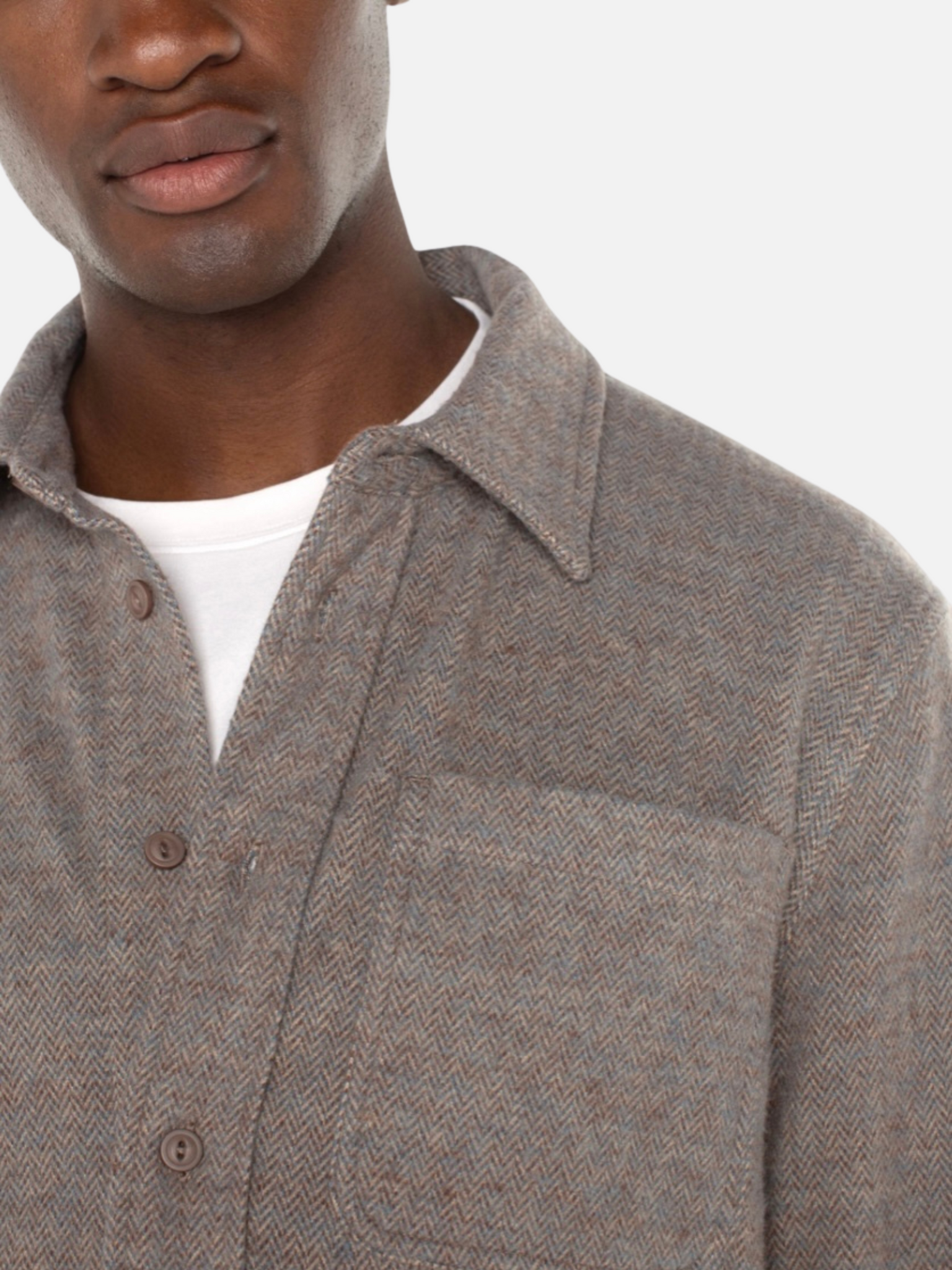 Liverpool Knit LS Long Sleeve Button Up Men’s Shirt Taupe Blue Multi Collared Casual Shirt Athens GA Georgia Kempt Menswear Store Near Me