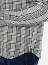 Liverpool LS Long Sleeve Double Front Pocket Collared Button Up Plaid Men’s Top for Men Ivory Navy Olive Multicolor Athens GA Georgia Kempt Menswear Store Near Me