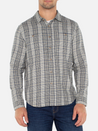 Liverpool LS Long Sleeve Double Front Pocket Collared Button Up Plaid Men’s Top for Men Ivory Navy Olive Multicolor Athens GA Georgia Kempt Menswear Store Near Me