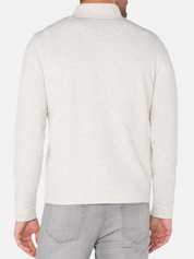 Liverpool Raleigh Mock Neck Cream Ivory Grey Gray Button LS Long Sleeve Shirt Men’s Tops for Men Athens GA Georgia Kempt Menswear Store Near Me