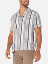 Liverpool Stripe Cuban Collar Button Down Shirt Mens Spring Clothing Kempt Athens Georgia Mens Shop