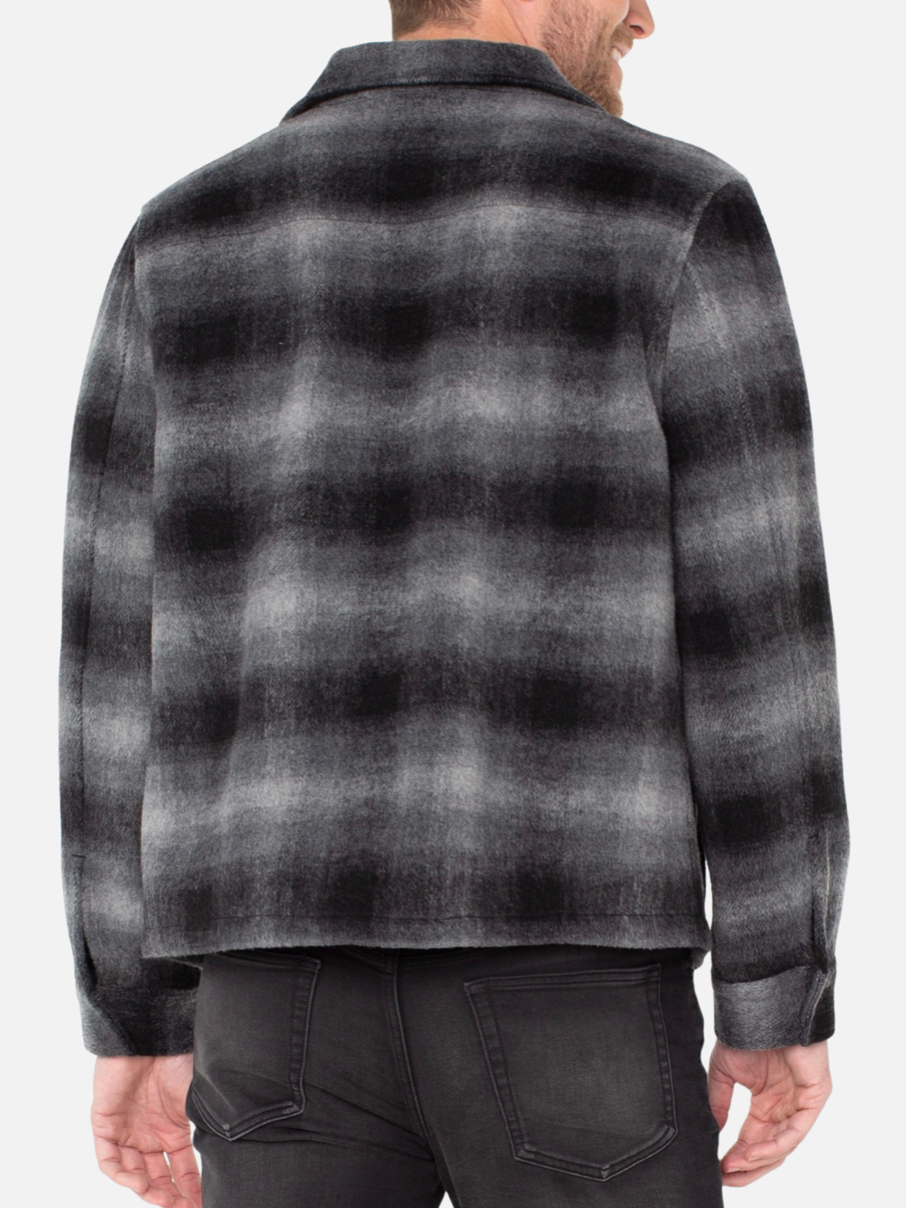 Liverpool Polar Bomber Jacket Black Grey Multicolor Collared Font Pocket Zip Up Men’s Long Sleeve Outerwear for Men Athens GA Georgia Kempt Menswear Store Near Me