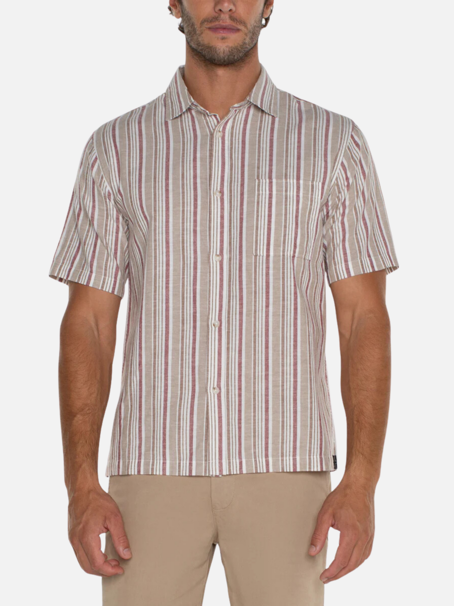 Liverpool SS Button Down - Nantucket Stripe