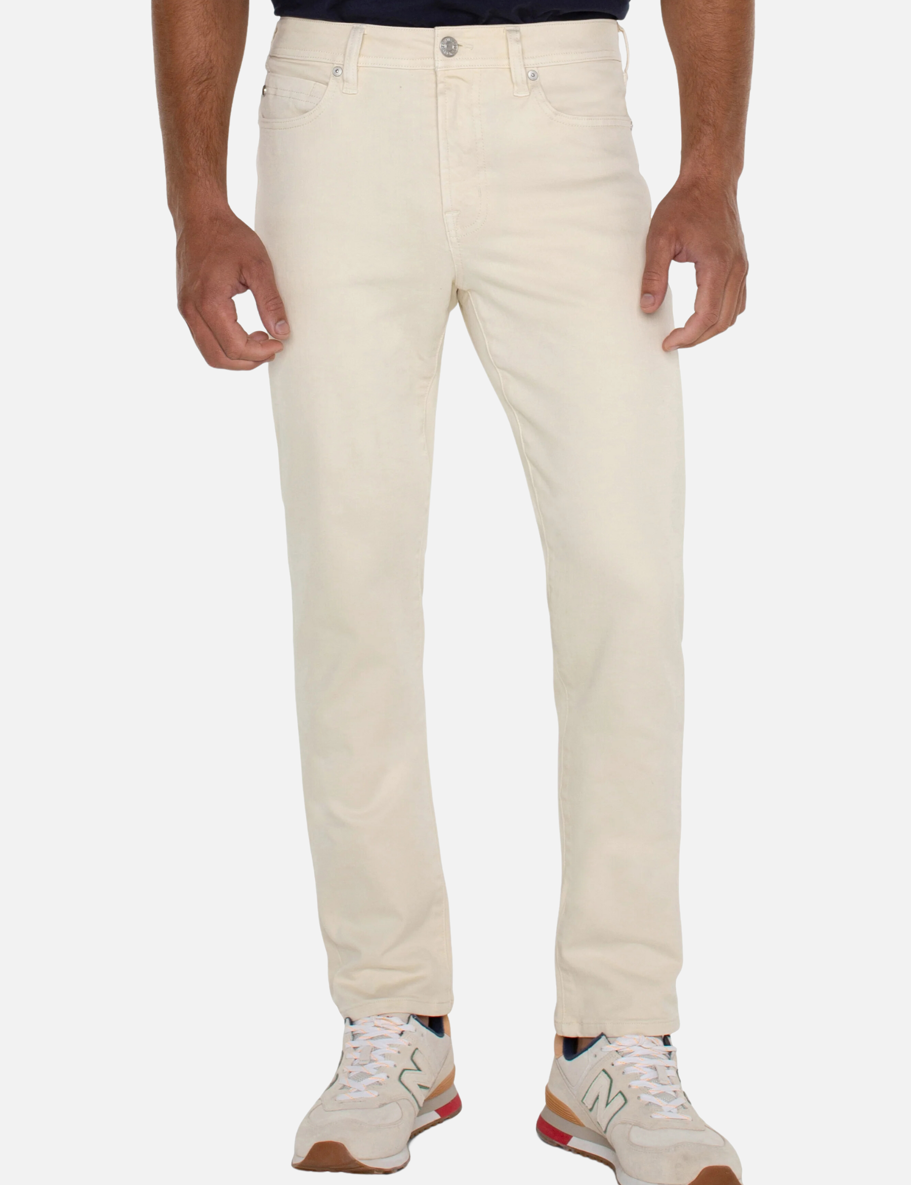Liverpool Kingston Modern Straight Colored Denim Ecru Slim Fit Me's Pant Denim Jean Kempt Athens Men's Clothing Store Athens Georgia