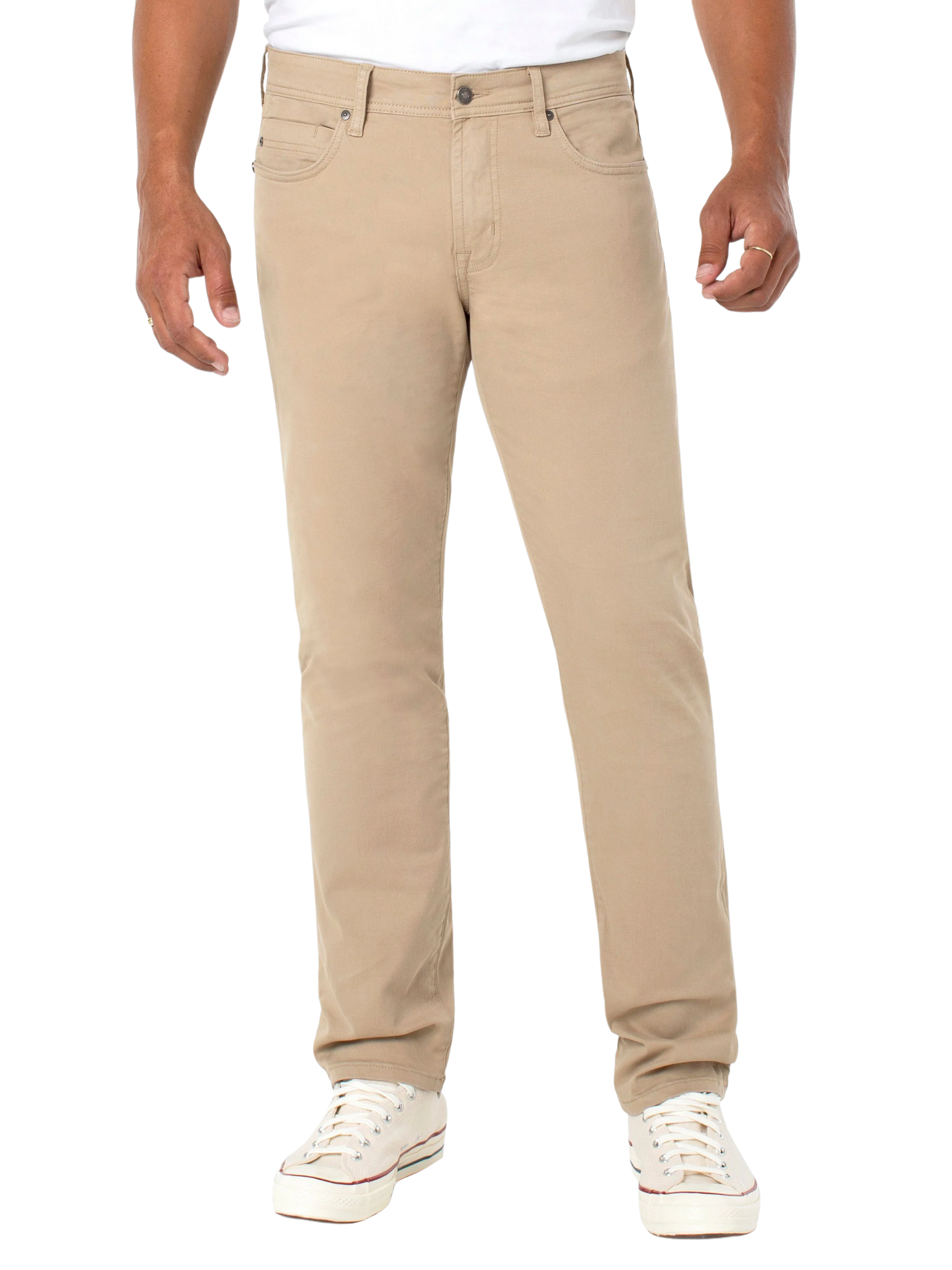 Liverpool Kingston Modern Straight Pant Peached Khaki Twill Slim Pant Kempt Mens Clothing Athens Georgia