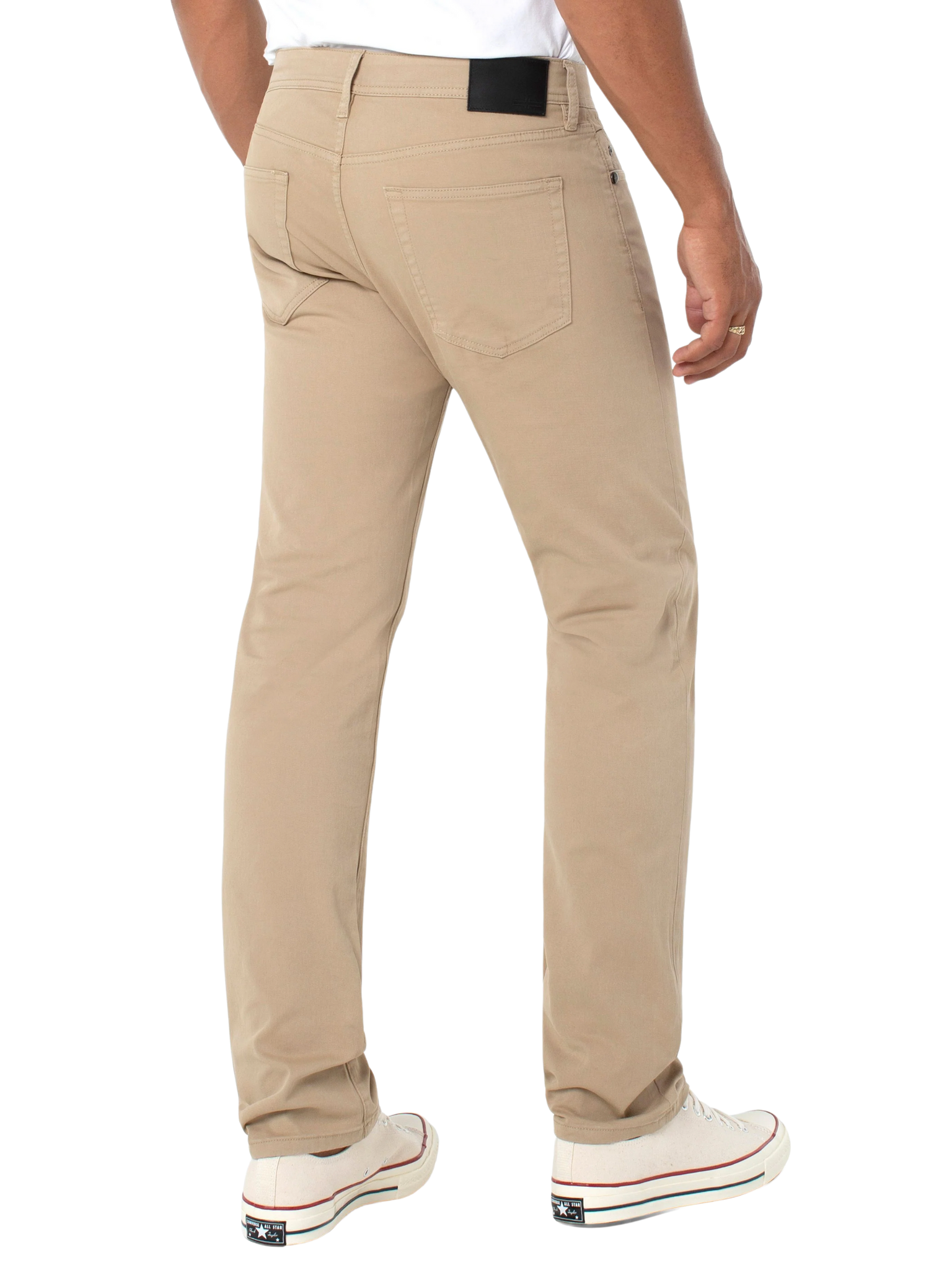 Liverpool Kingston Modern Straight Pant Peached Khaki Twill Slim Pant Kempt Mens Clothing Athens Georgia