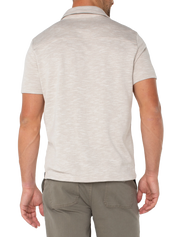 Hartford Knit Button Up Shirt - Light Oat