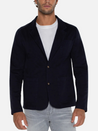 liverpool patch pocket blazer casual unstructured navy blue sports coat cotton spandex blend kempt athens ga georgia men's clothing store