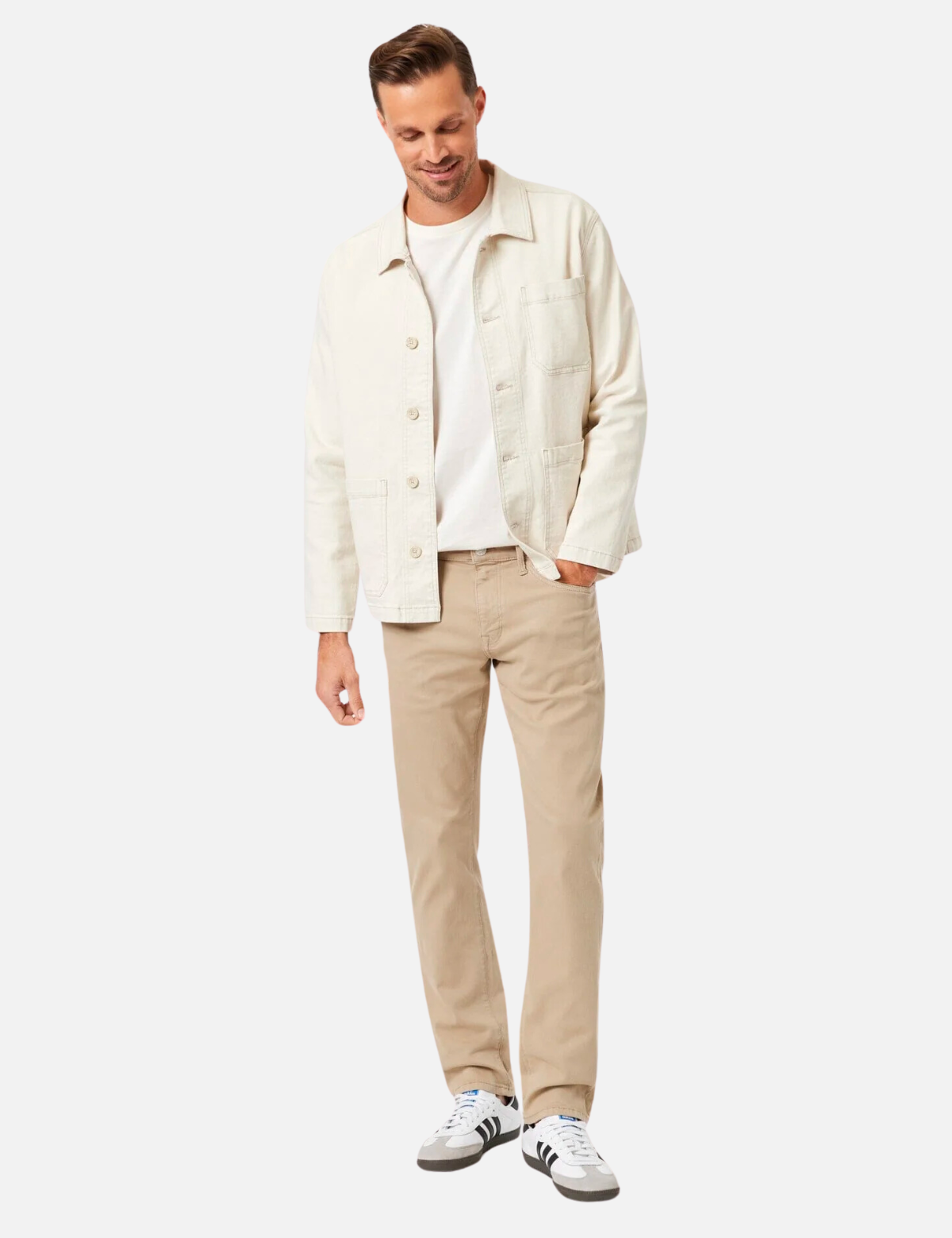 mavi marcus slim straight khaki jean chinchilla supermove sustainable pant cotton tencel polyester elastane blend kempt athens ga georgia men's clothing store