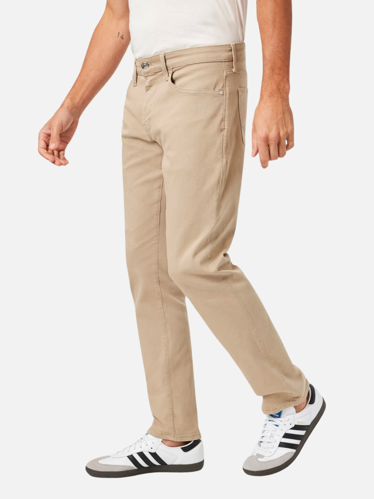 Mavi Marcus Slim Straight Jean Chinchilla Supermove Kempt
