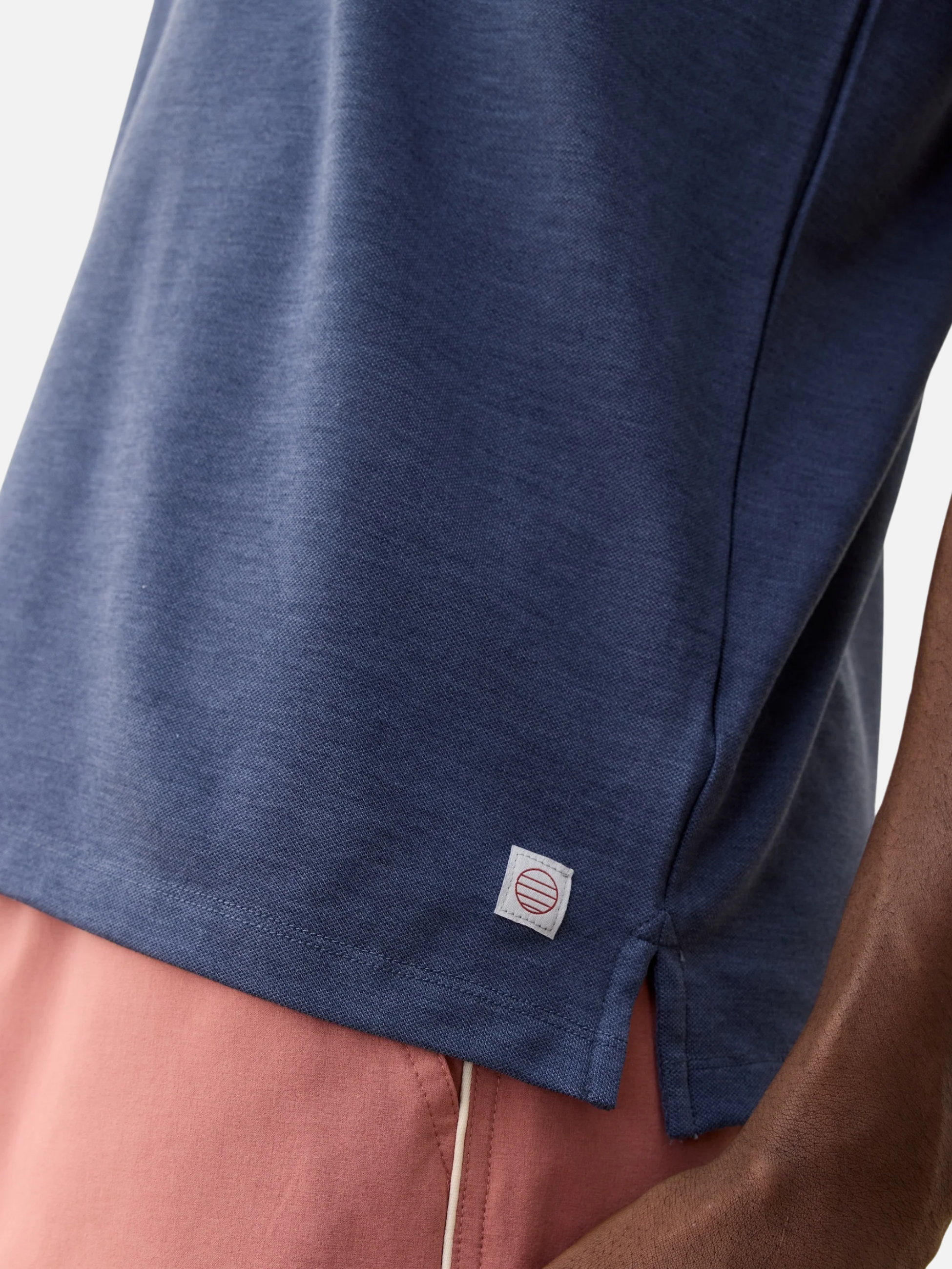 Marine Layer Air Pocket Polo Shirt Vintage Indigo SS Short Sleeve Collared Men’s Tops for Men Athens GA Georgia Menswear Store Near Me