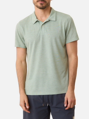 Marine Layer Air Polo Iceberg Green Light Pale Sage Collared Men’s Shirt for Men Athens GA Georgia Kempt Menswear Store Near Me Spring Summer 