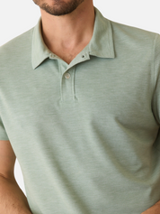 Marine Layer Air Polo Iceberg Green Light Pale Sage Collared Men’s Shirt for Men Athens GA Georgia Kempt Menswear Store Near Me Spring Summer 
