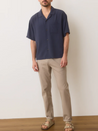 Marine Layer Boxy Resort Shirt India Ink Violet Deep Blue Cropped Box Relaxed Collared Button Up Spring Summer Men’s Top for Men Athens GA Georgia Kempt Menswear Store Near Me 