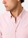 Marine Layer California Oxford Shirt Spring Summer Men’s Top for Men LS Long Sleeve Button Down Collared Top Rose Pink Athens GA Georgia Kempt Menswear Store Near Me