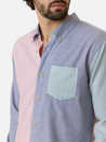 Marine Layer California Oxford Men’s LS Long Sleeve Button Collared Casual Shirt Top Multicolor Colorblock Athens GA Georgia Kempt Menswear Store Near Me
