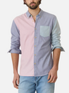 Marine Layer California Oxford Men’s LS Long Sleeve Button Collared Casual Shirt Top Multicolor Colorblock Athens GA Georgia Kempt Menswear Store Near Me
