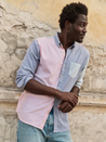 Marine Layer California Oxford Men’s LS Long Sleeve Button Collared Casual Shirt Top Multicolor Colorblock Athens GA Georgia Kempt Menswear Store Near Me