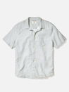 Marine Layer Classic Stretch Selvage Shirt Aqua Agave Blue Green Print SS Short Sleeve Men’s Spring Summer Collared Button Up Shirt for Men Athens GA Georgia Kempt Menswear Store Near Me