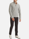 Marine Layer Clayton Textured Pullover Grey Gray Texture LS Long Sleeve Men’s Polo Top Athens GA Georgia Kempt Menswear Store Near Me
