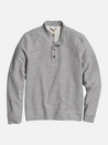 Marine Layer Clayton Textured Pullover Grey Gray Texture LS Long Sleeve Men’s Polo Top Athens GA Georgia Kempt Menswear Store Near Me