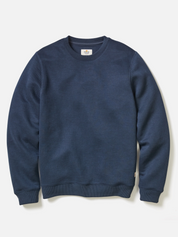 Marine Layer Corbet Quilted Crewneck Navy Blue Texture Layer Fall Winter Men’s Tops for Men Athens GA Georgia Kempt Menswear Store Near Me