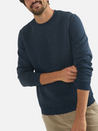 Marine Layer Corbet Quilted Crewneck Men’s LS Long Sleeve Blue Soft Top Athens GA Georgia Kempt Menswear Store Near Me