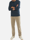 Marine Layer Corbet Quilted Crewneck Men’s LS Long Sleeve Blue Soft Top Athens GA Georgia Kempt Menswear Store Near Me