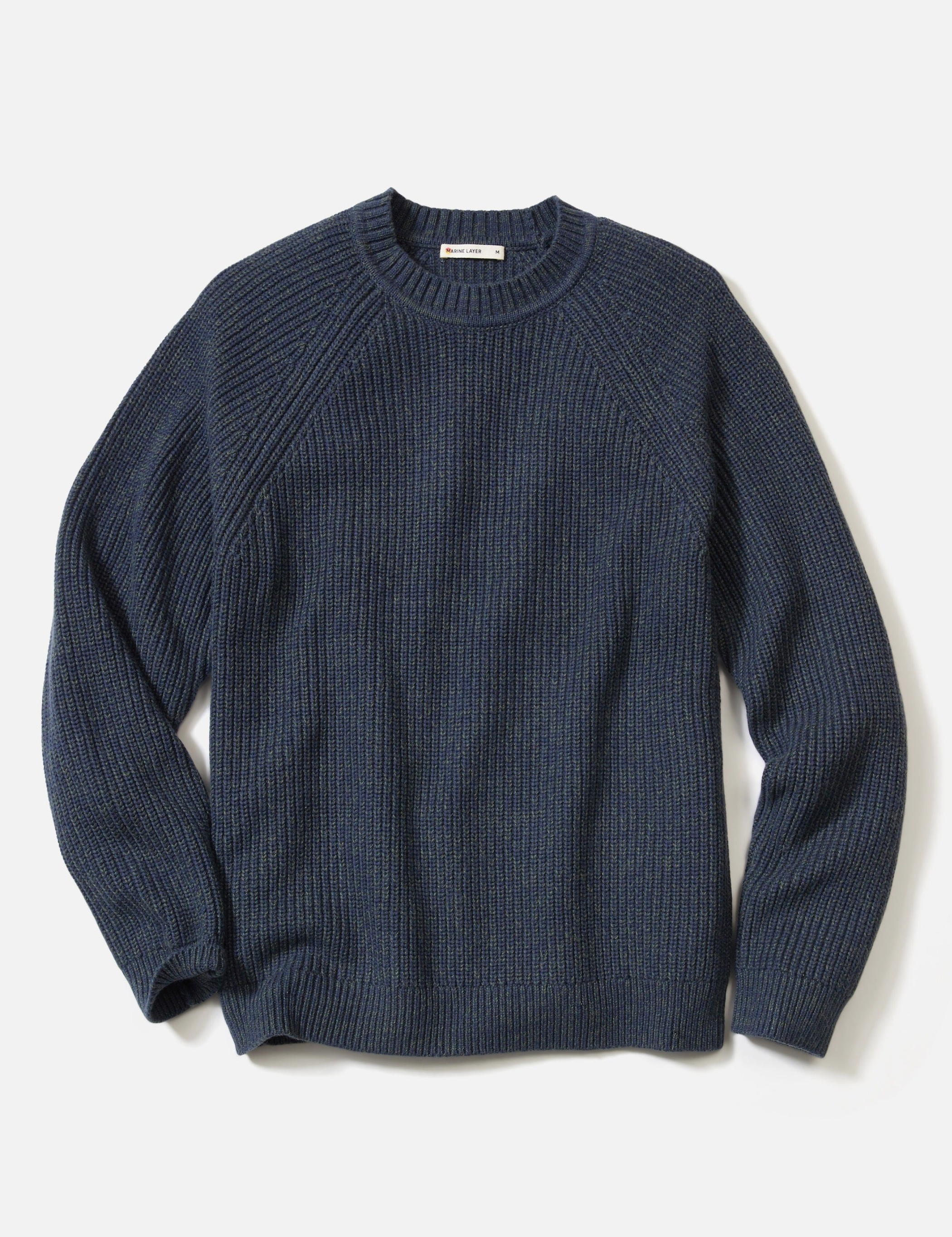 Marine Layer Inverness Crew Sweater LS Long Sleeve Fall Winter Tops for Men Men’s Shirts Knit Knitwear Athens GA Georgia Kempt Menswear Store Near Me Navy Blue Green