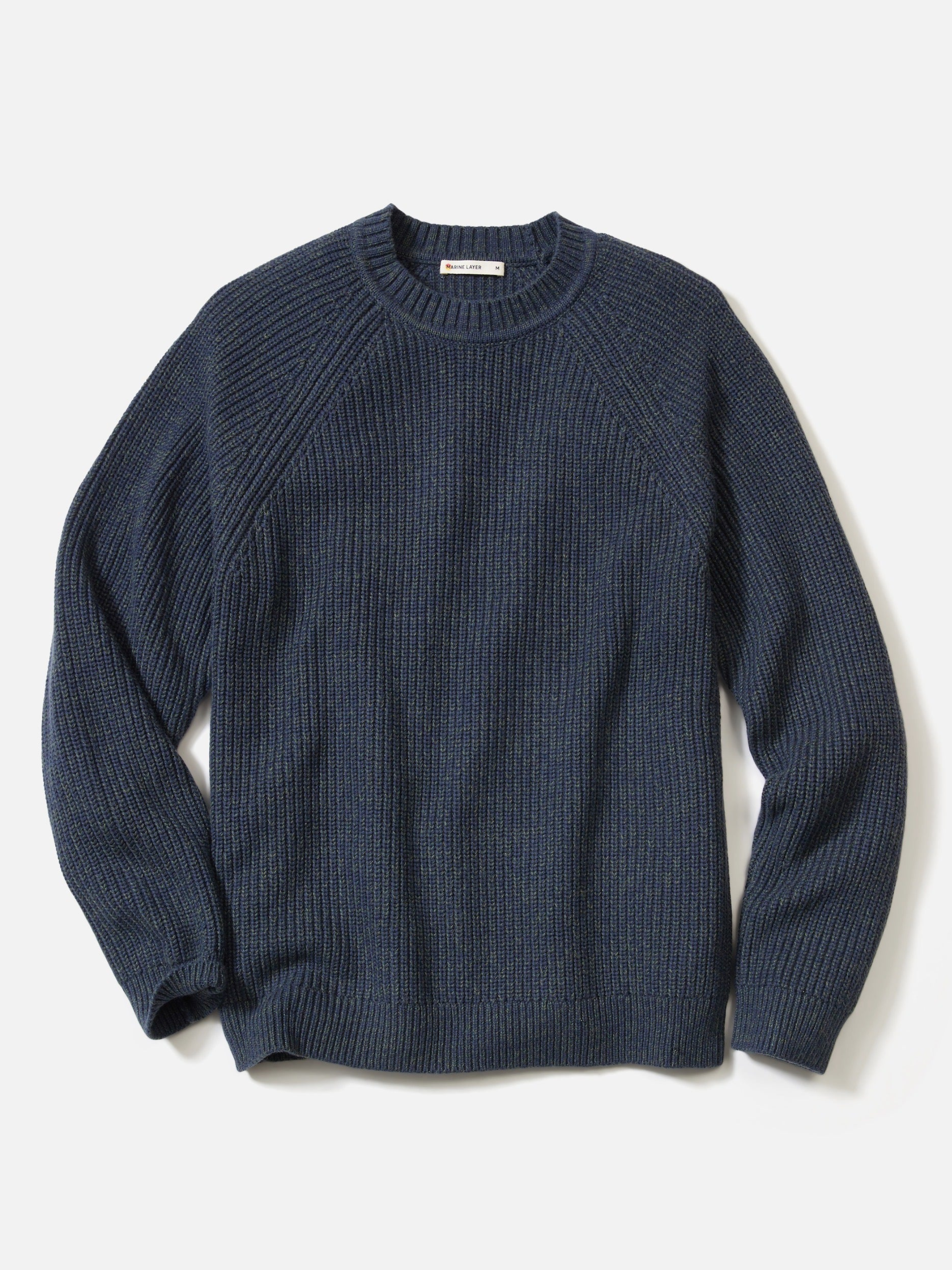 Marine Layer Inverness Crew Sweater LS Long Sleeve Fall Winter Tops for Men Men’s Shirts Knit Knitwear Athens GA Georgia Kempt Menswear Store Near Me Navy Blue Green