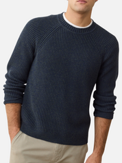 Marine Layer Inverness Crew Sweater LS Long Sleeve Fall Winter Tops for Men Men’s Shirts Knit Knitwear Athens GA Georgia Kempt Menswear Store Near Me Navy Blue Green