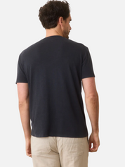 Marine Layer Relaxed Hemp Cotton Plain Simple Tee Faded Black Men’s Staple Closet T-Shirt Tops for Men Athens GA Georgia Kempt Menswear Store Near Me