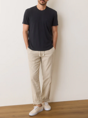 Marine Layer Relaxed Hemp Cotton Plain Simple Tee Faded Black Men’s Staple Closet T-Shirt Tops for Men Athens GA Georgia Kempt Menswear Store Near Me