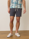 Marine Layer Saturday 6” Beach Short Faded Black Elastic Waist Drawstring Summer Shorts for Men Athens GA Georgia Kempt Menswear Store Near Me