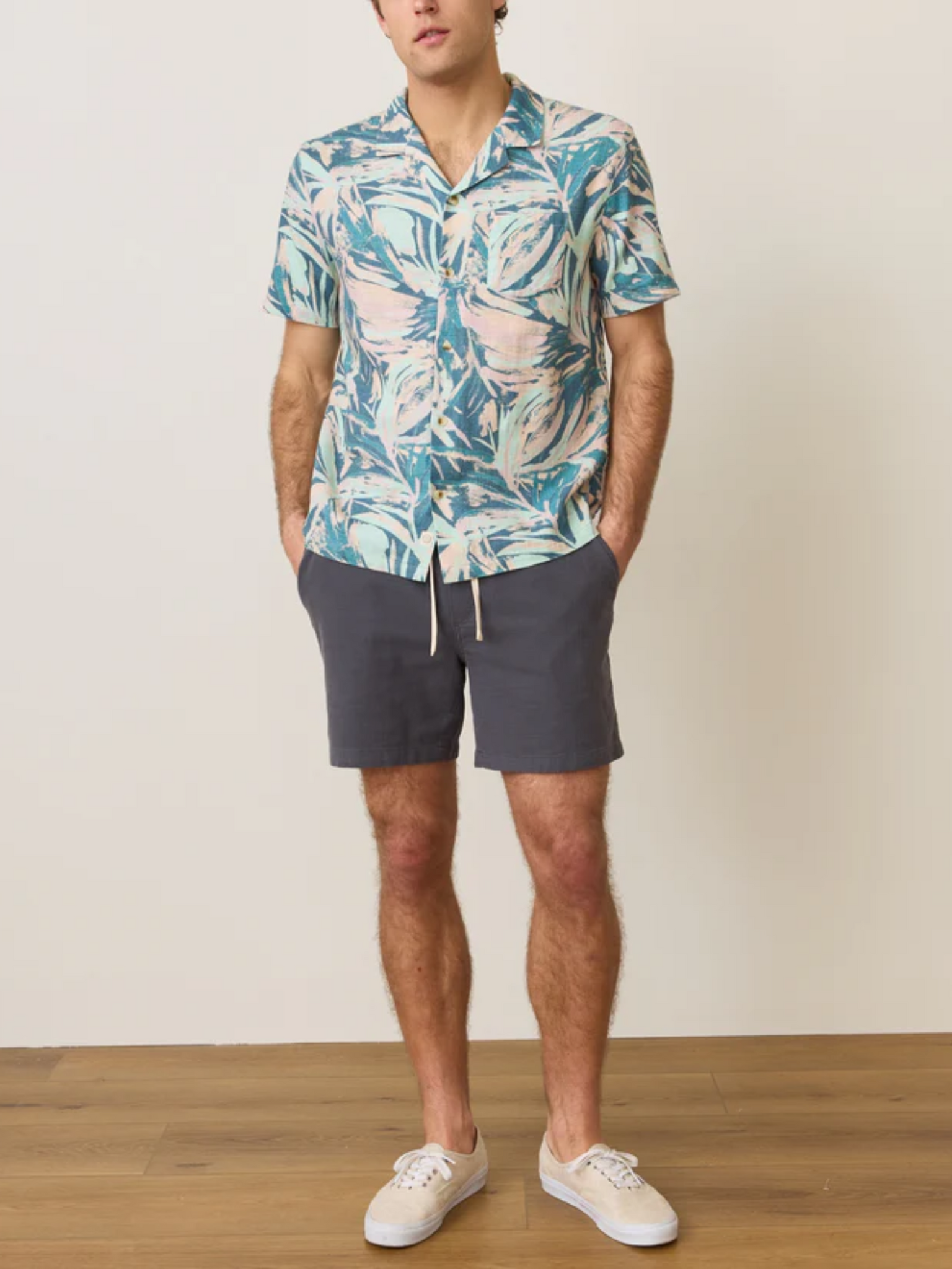 Marine Layer Saturday 6” Beach Short Faded Black Elastic Waist Drawstring Summer Shorts for Men Athens GA Georgia Kempt Menswear Store Near Me