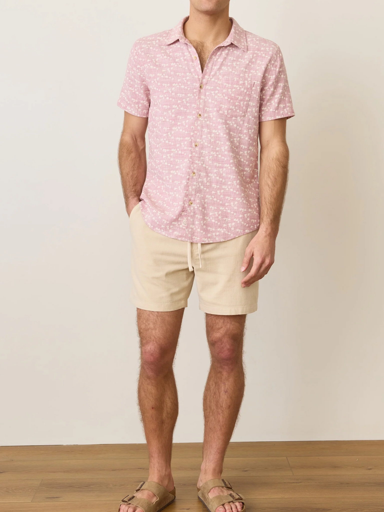 Marine Layer Saturday Beach Short San Natural Cream 6” Inch Inseam Men’s Spring Summer Bottoms Shorts for Men Athens GA Georgia Kempt Menswear Store Near Me