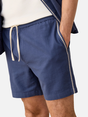 Marine Layer Saturday 6” Beach Short Vintage Indigo Blue Contrast Stitch Men’s Bottoms for Men Athens GA Georgia Kempt Menswear Store Near Me