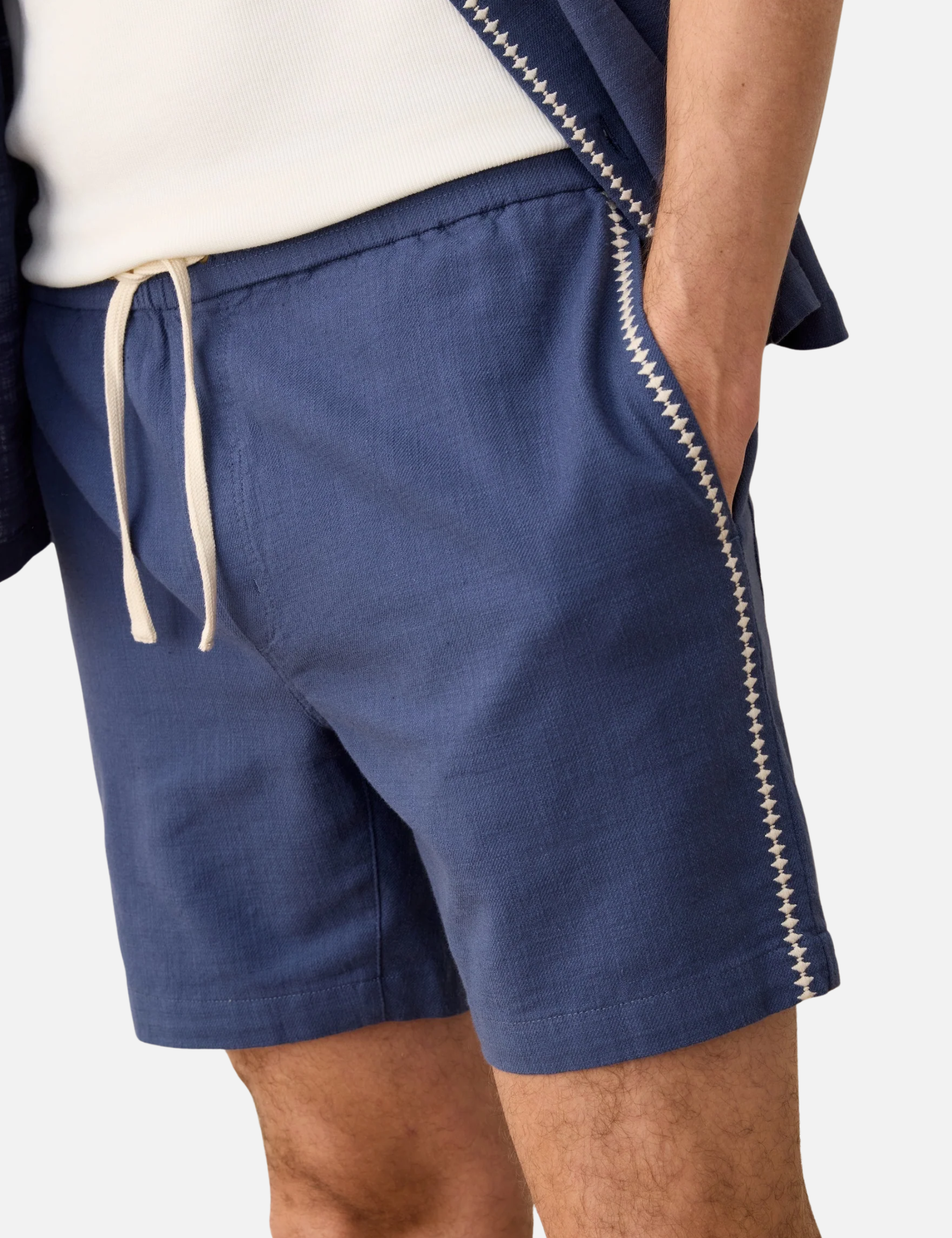 Marine Layer Saturday 6” Beach Short Vintage Indigo Blue Contrast Stitch Men’s Bottoms for Men Athens GA Georgia Kempt Menswear Store Near Me