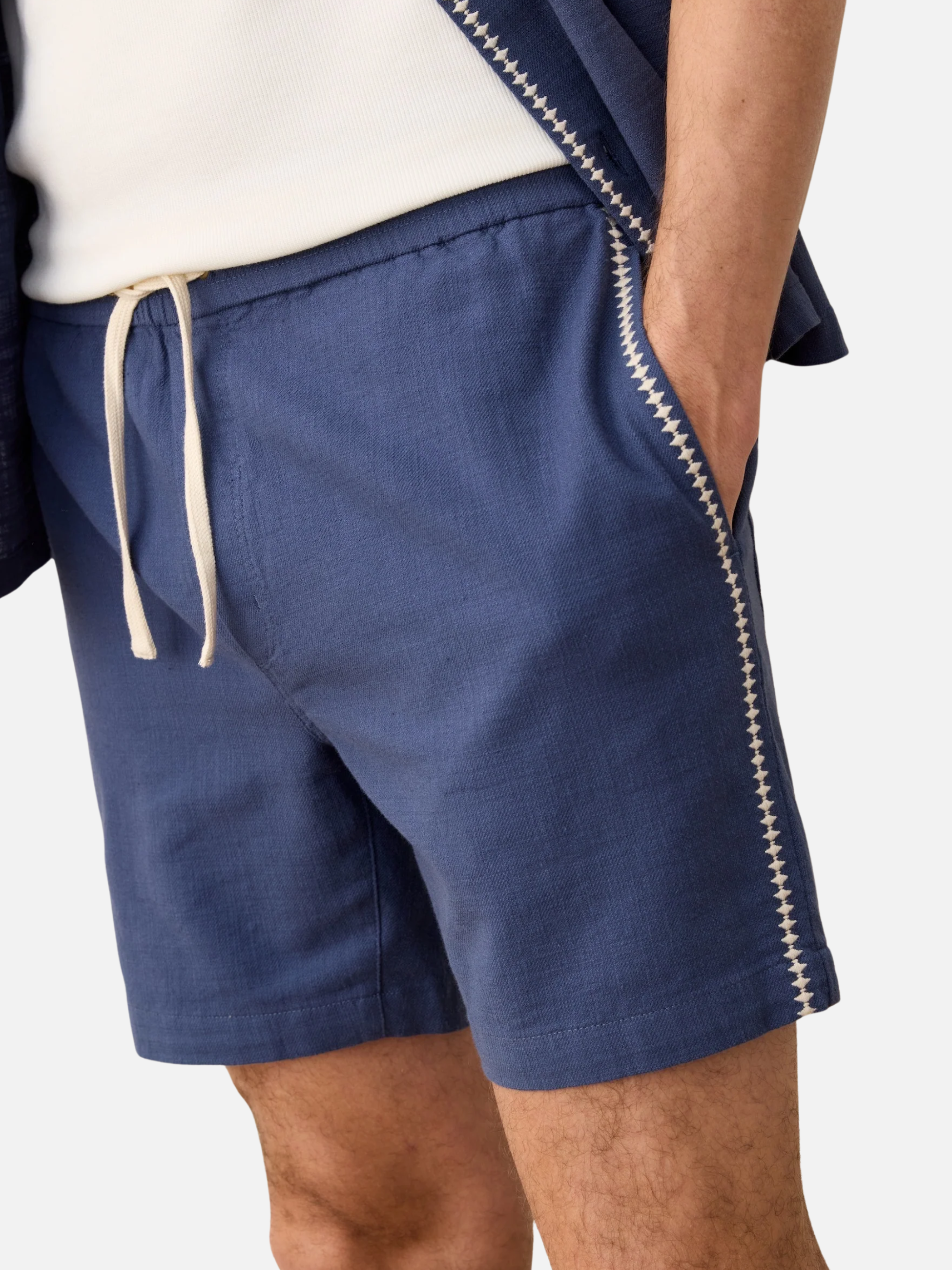 Marine Layer Saturday 6” Beach Short Vintage Indigo Blue Contrast Stitch Men’s Bottoms for Men Athens GA Georgia Kempt Menswear Store Near Me