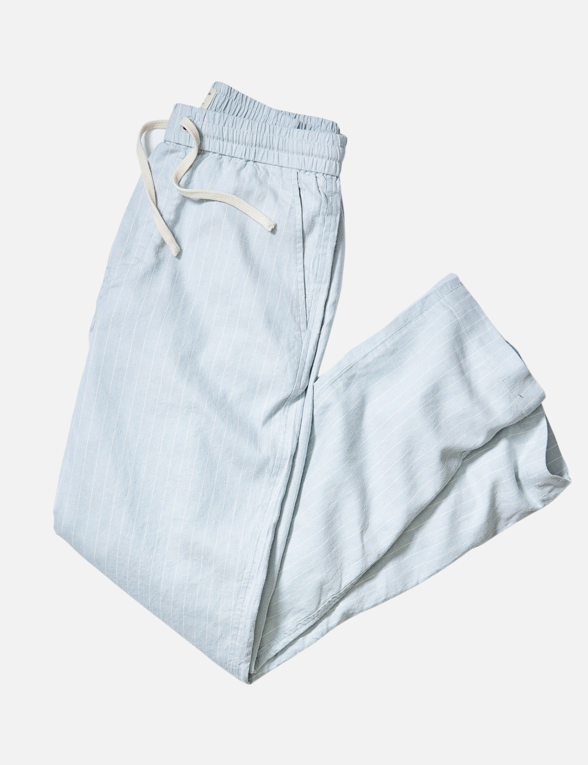 Marine Layers Saturday Hemp Beach Pant Grey Mist Blue Stripe Men's Pant Bottoms For Men Spring Summer Athens GA Georgia Kempt Menswear Store Near Me