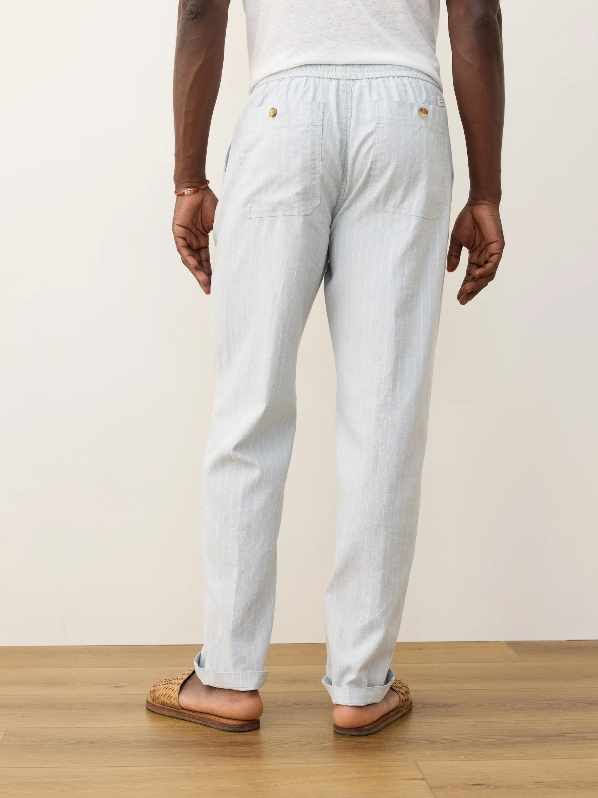 Saturday Hemp Beach Pant - Grey Stripe