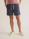 Marine Layer 6” Inseam Saturday Short Cotton Canvas Navy Blue Elastic Waist Drawstring Athens GA Georgia Kempt Menswear Store Near Me