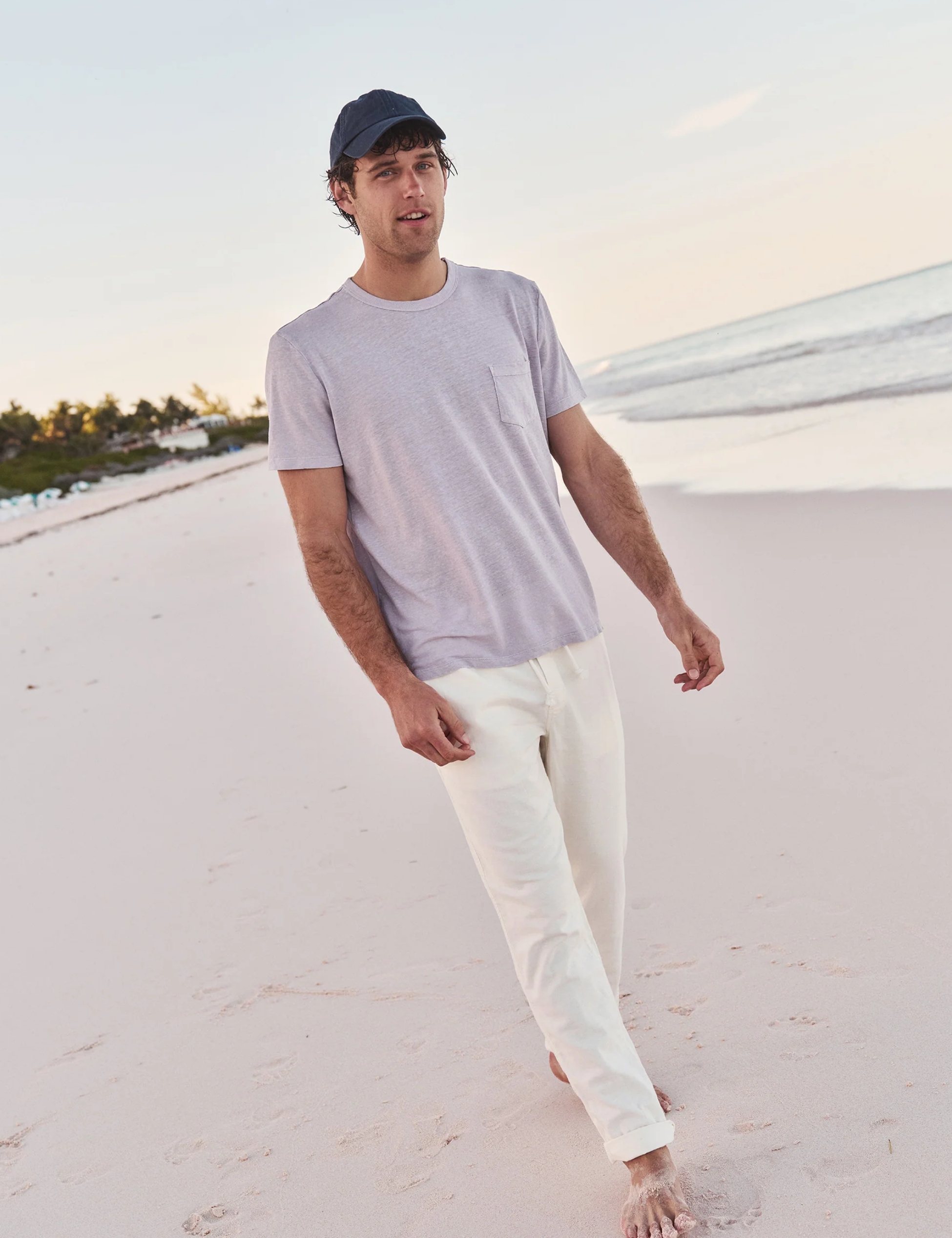 Marine Layer Saturday Stretch Beach Pant Pants White Men’s Bottoms Spring Summer for Men Athens GA Georgia Kempt Menswear Store Near Me