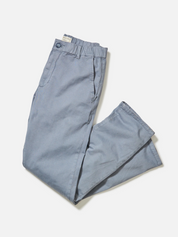 Marine Layer Slim Straight Pant Men’s Bottoms Saturday Cotton Twill Blend Chino China Blue Gray Grey Elastic Waist Casual for Men Athens GA Georgia Kempt Menswear Store Near Me