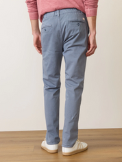 Marine Layer Slim Straight Pant Men’s Bottoms Saturday Cotton Twill Blend Chino China Blue Gray Grey Elastic Waist Casual for Men Athens GA Georgia Kempt Menswear Store Near Me