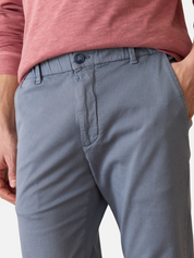 Marine Layer Slim Straight Pant Men’s Bottoms Saturday Cotton Twill Blend Chino China Blue Gray Grey Elastic Waist Casual for Men Athens GA Georgia Kempt Menswear Store Near Me